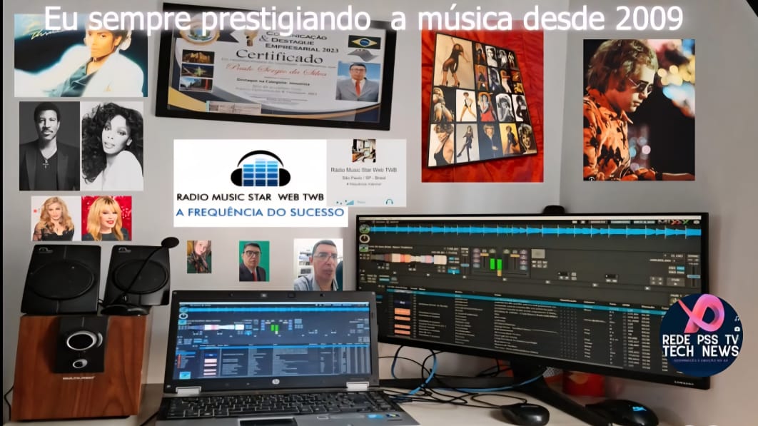 Estúdio da Radio Music Star em 2009